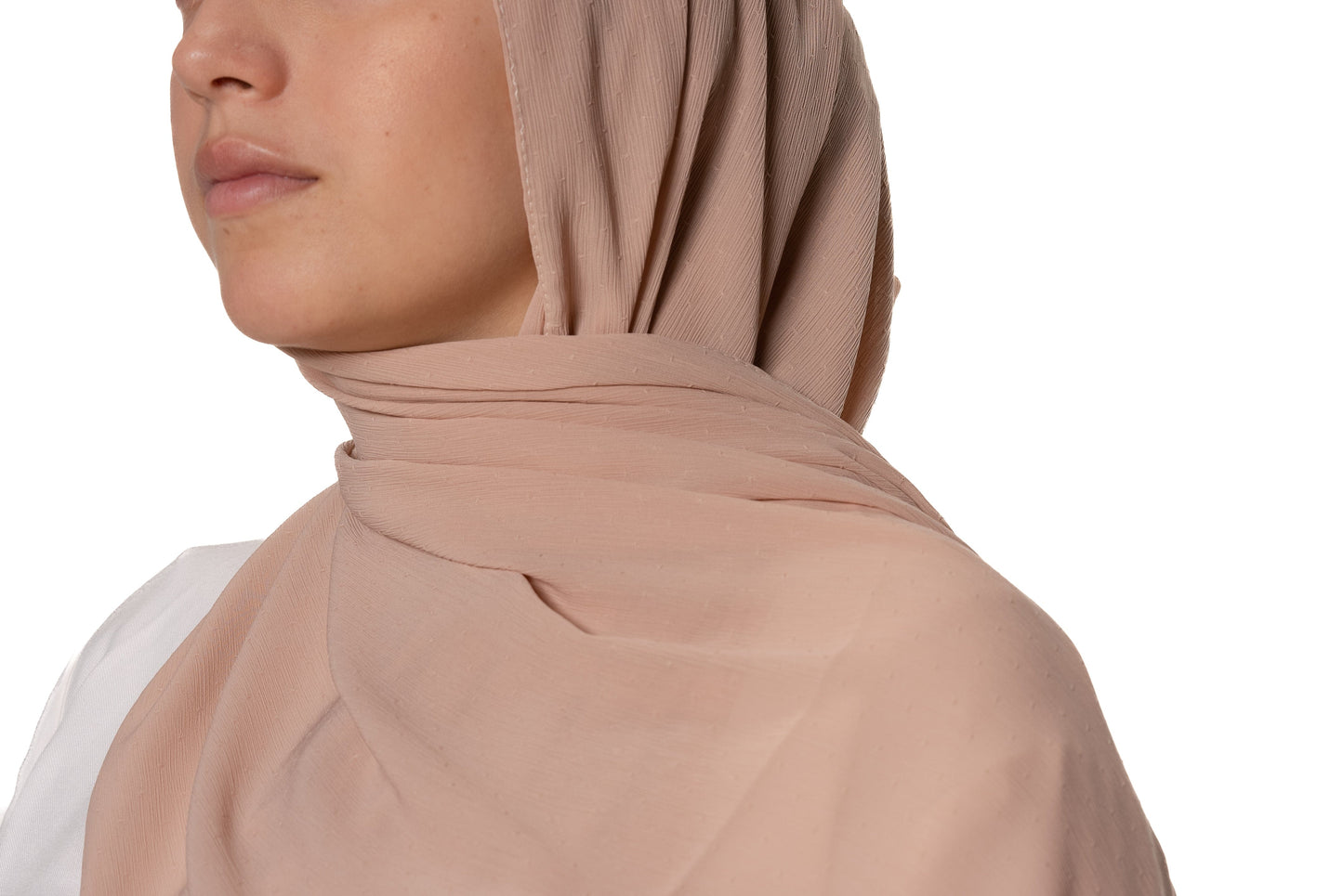 Jolie Nisa Hijab Premium Luxury Crepe Crinkle Hijab - Non-Slip and Comfortable Hijab for All Occasions Premium Luxury Crepe Crinkle Hijab, voile - Soft and Stylish Headscarf