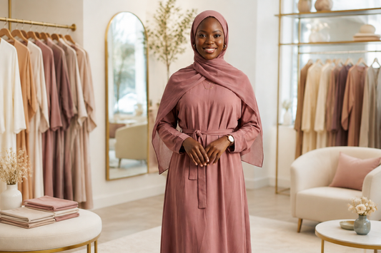 Satin Abaya – Elegant, Ethically Made Modest Dress for Women