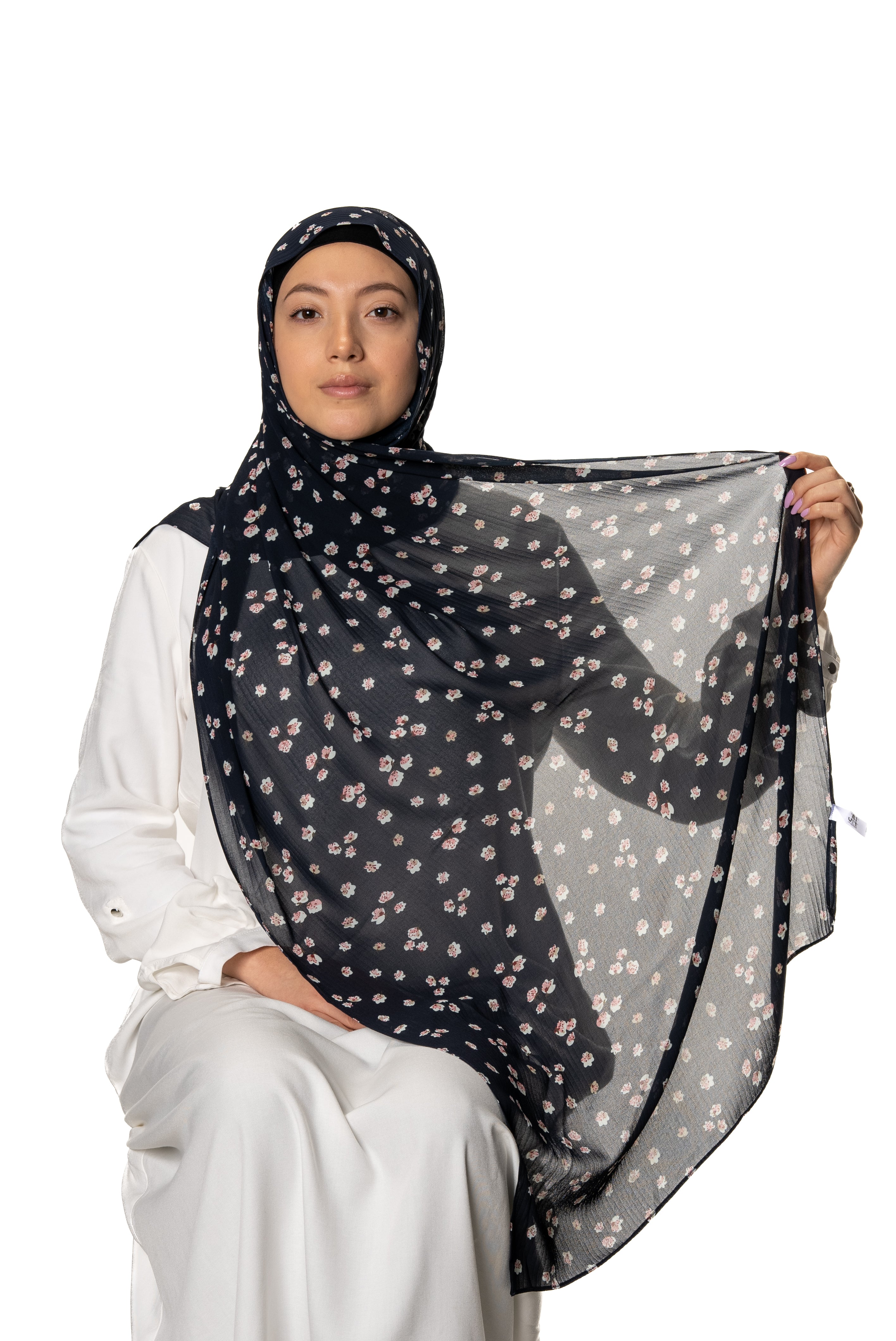 Crinkle Printed Chiffon Hijab – jolienisa