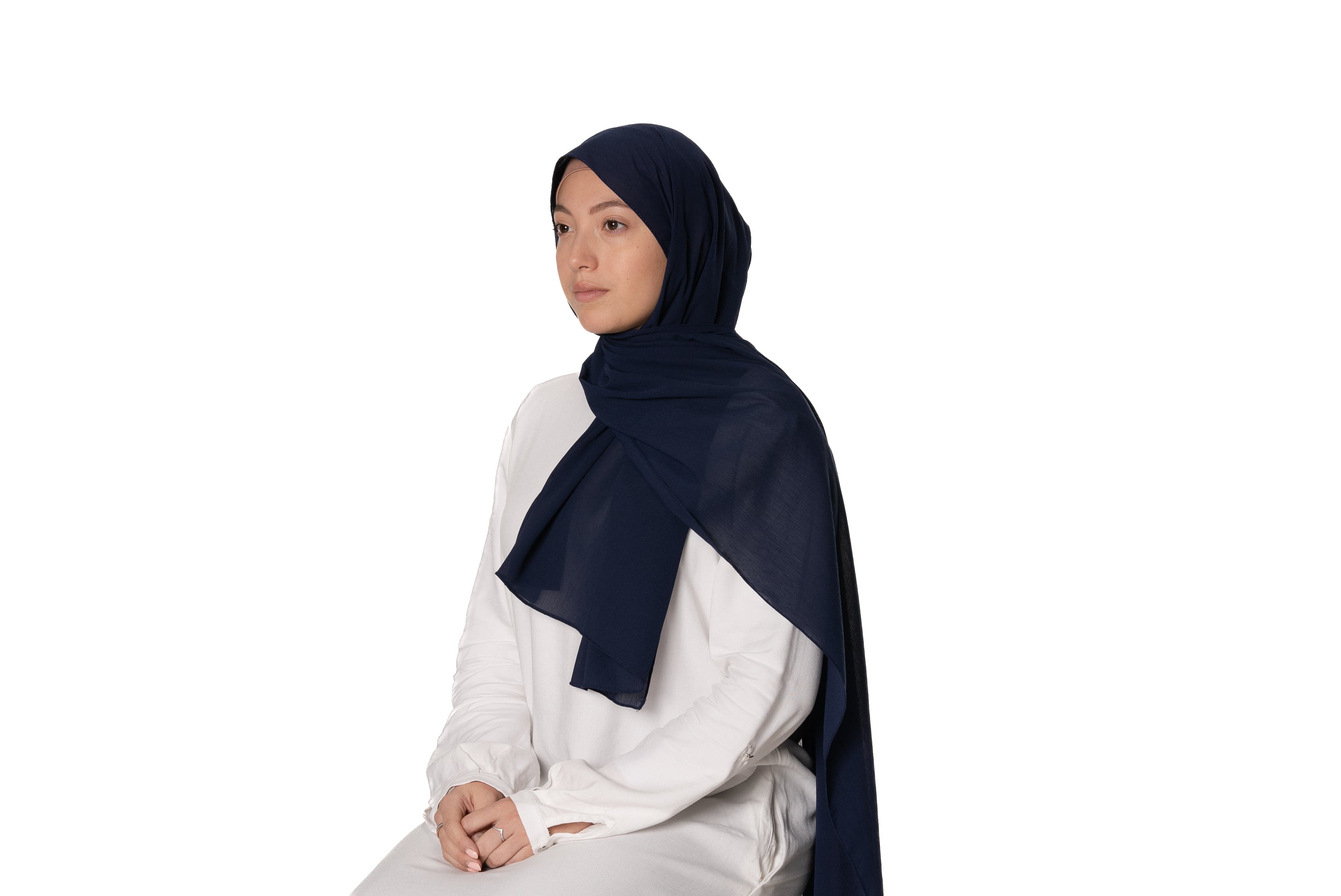 Jolie Nisa Hijab Premium Luxury Crepe Crinkle Hijab - Non-Slip and Comfortable Hijab for All Occasions Premium Luxury Crepe Crinkle Hijab, voile - Soft and Stylish Headscarf