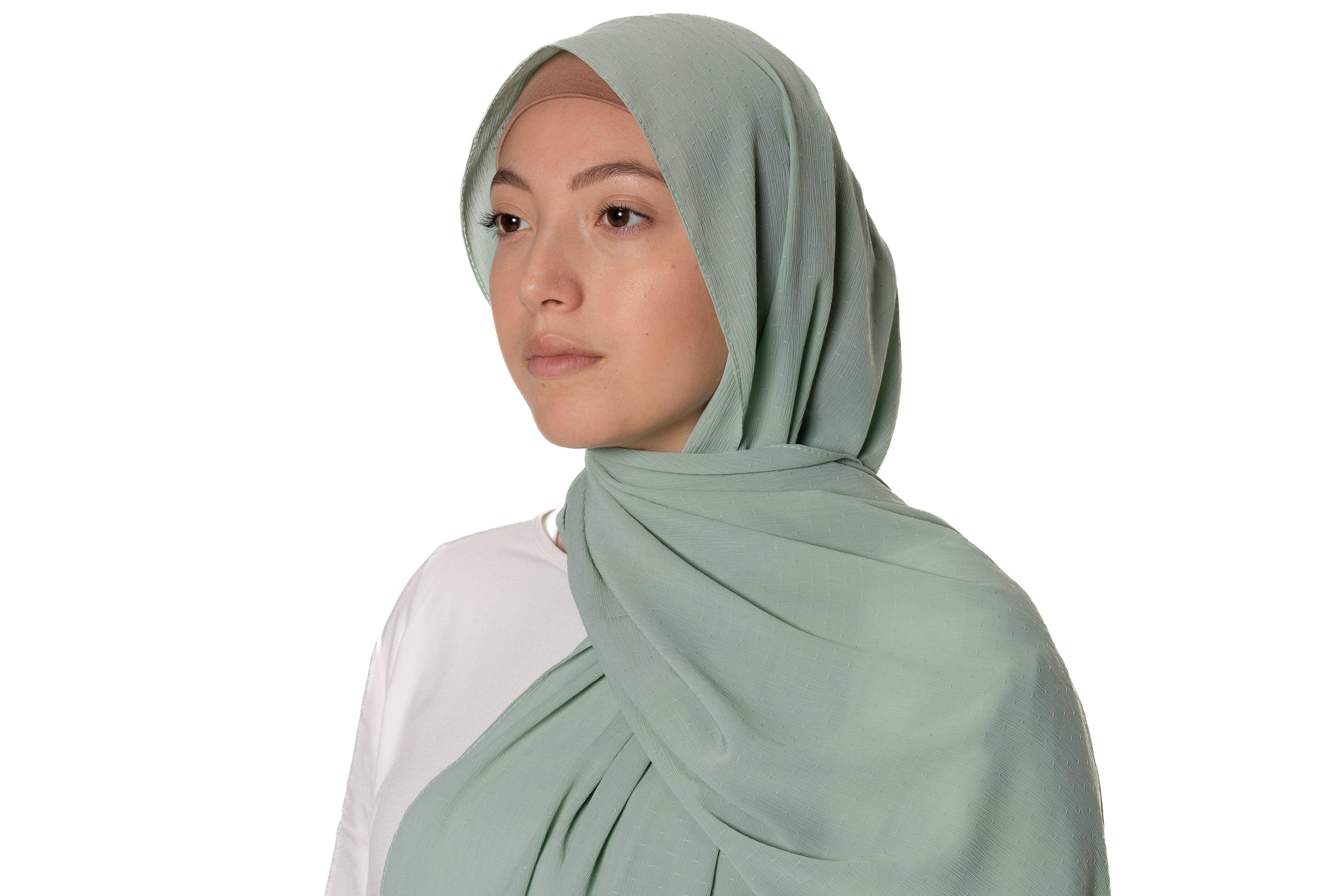 Jolie Nisa Hijab Premium Luxury Crepe Crinkle Hijab - Non-Slip and Comfortable Hijab for All Occasions Premium Luxury Crepe Crinkle Hijab, voile - Soft and Stylish Headscarf