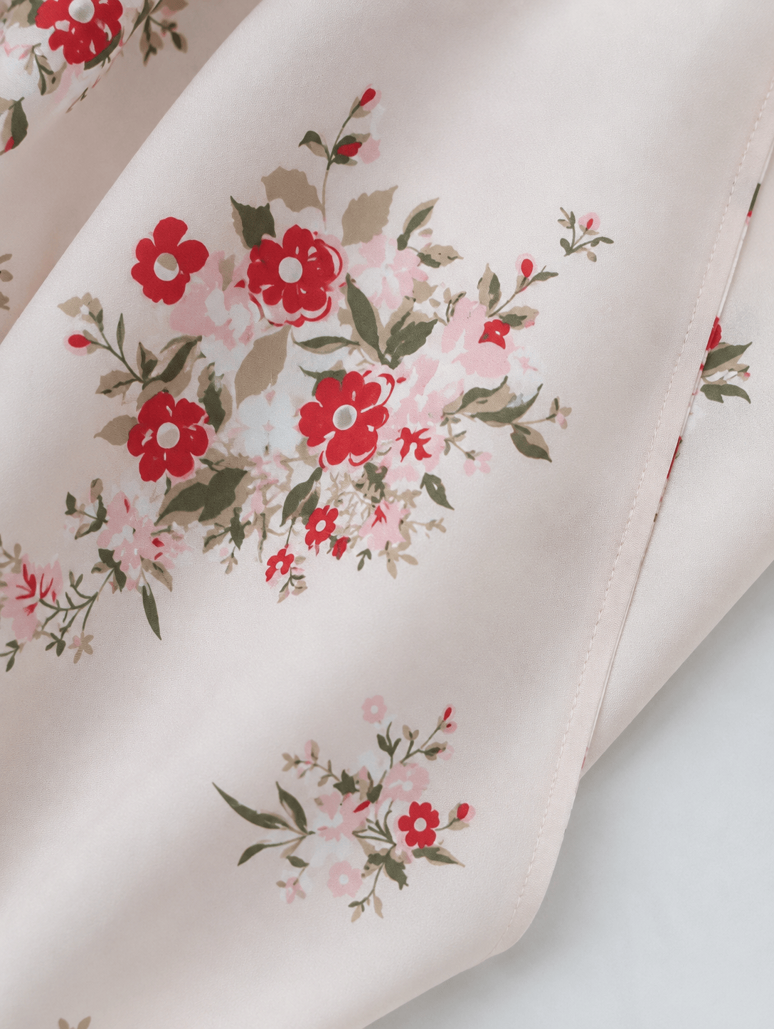 Jolie Nisa Open ABaya Blush Ivory Floral Open Kimono Abaya Set – 4 Piece Blush Ivory Floral Kimono Abaya Set – 4 Piece