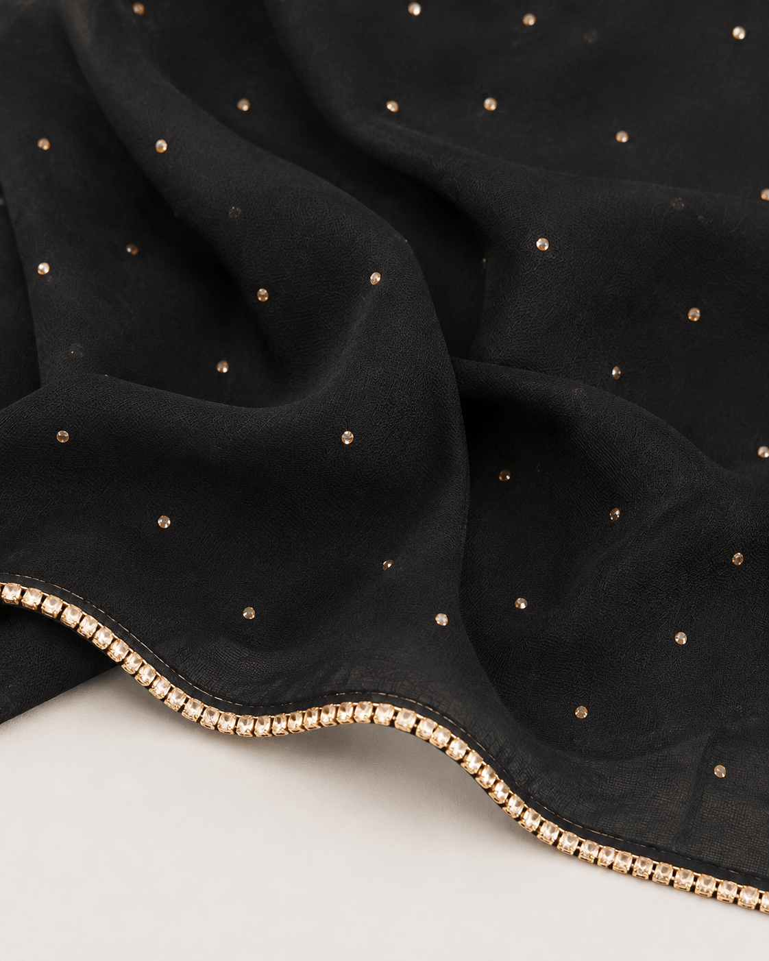 jolienisa Rhinestone Chiffon Hijab Black Rhinestone Chiffon Hijab Black Rhinestone Chiffon Hijab | Jolie Nisa