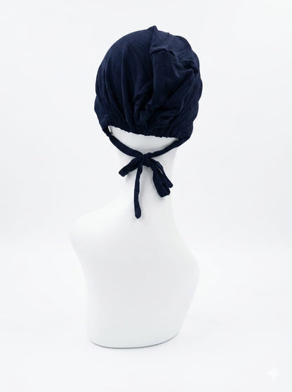 Jolie Nisa Tie Bonnet Navy Tie Hijab Cap | Adjustable Under-Scarf Bonnet Navy Tie Hijab Cap | Adjustable Bonnet – Jolie Nisa