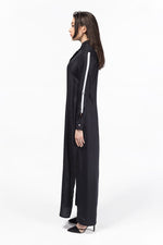 Load image into Gallery viewer, jolienisa Black Abaya Dress with Convertible Sleeves
