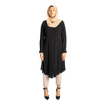 Load image into Gallery viewer, jolienisa Black Button Down Shirt Dress Tunic
