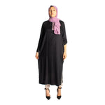Load image into Gallery viewer, jolienisa Black Button Down Tunic with Mandarin Collar
