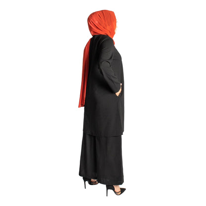 jolie nisa Elegant and modest outfit for women - Black color suit set