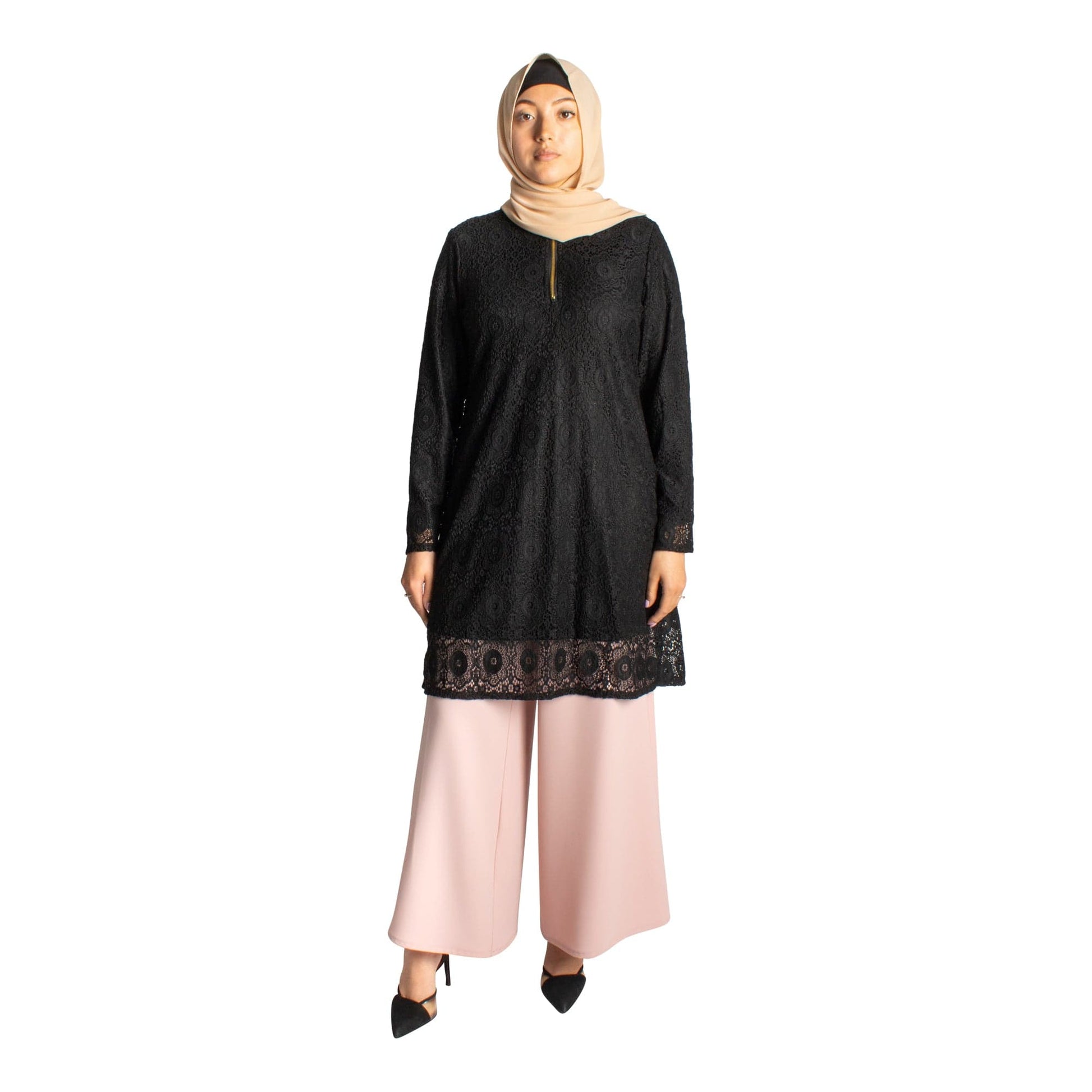 Black Lace Tunic Dress jolienisa Black Lace Tunic Dress jolienisa