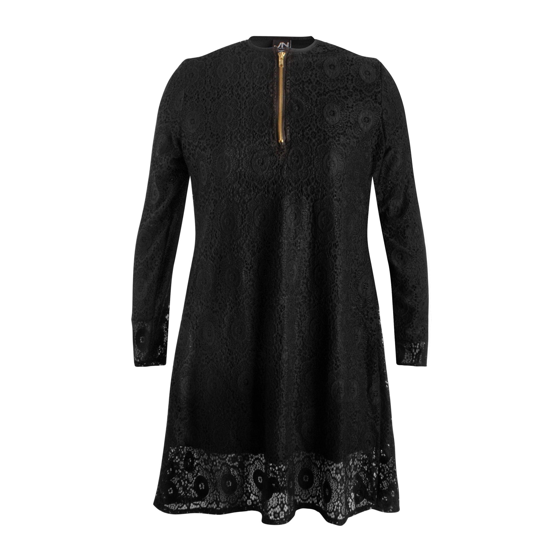 jolienisa Black Lace Tunic Dress