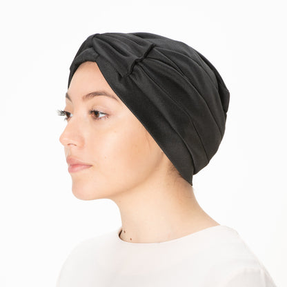 jolienisa Bonnet Black Muslim Turban Bonnet