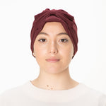 Load image into Gallery viewer, jolienisa Bonnet Cranberry Muslim Turban Bonnet
