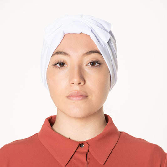 jolienisa Bonnet Pure White Muslim Turban Bonnet