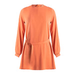 Load image into Gallery viewer, jolienisa Brick Flared Tunic with Buckle Belt
