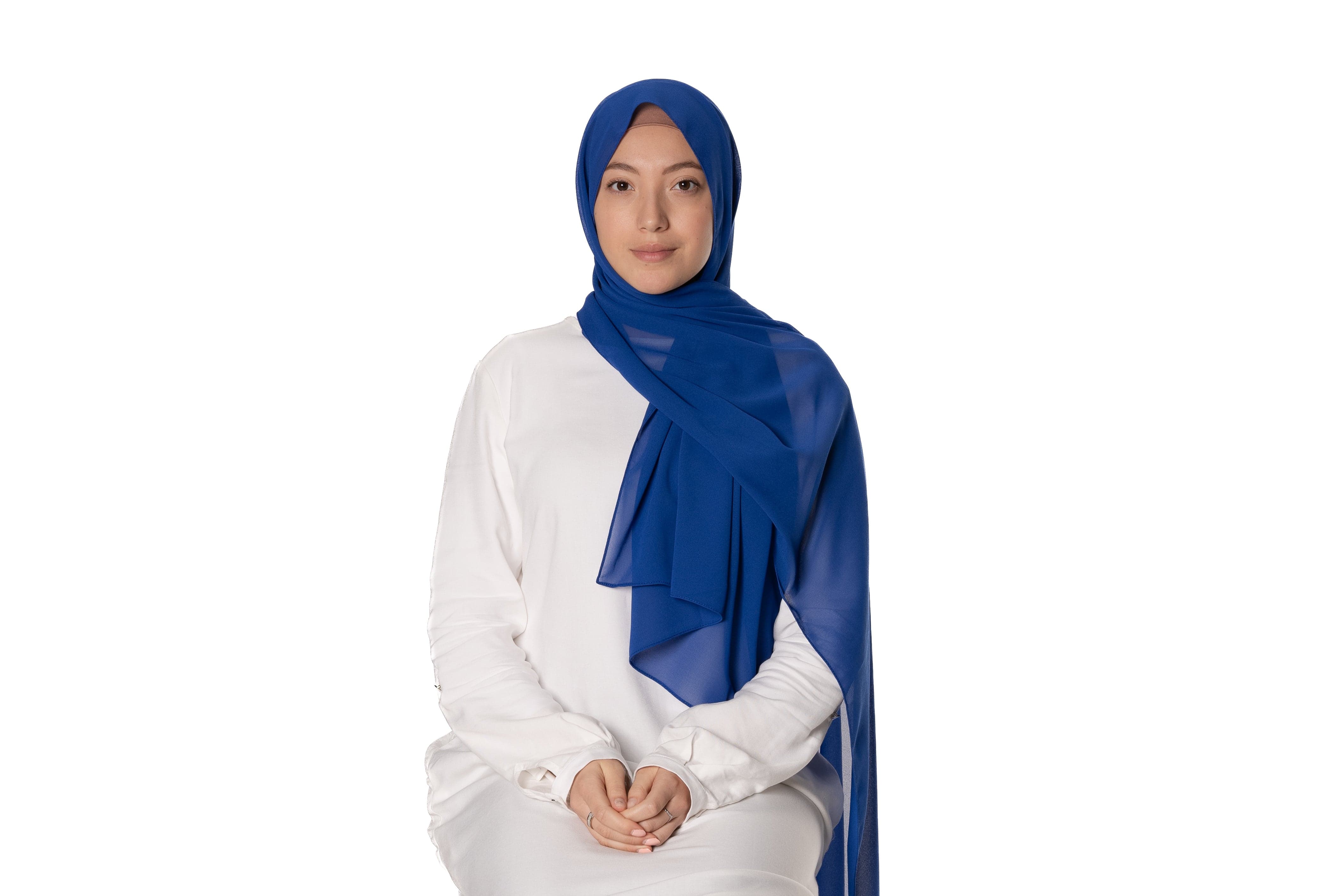 Jolie Nisa Hijab blue sapphire Elevate your style with the Non-Slip Bubble Chiffon Hijab by Jolie Nisa. With its comfortable and secure fit, this hijab is perfect for any occasion. Shop now! Jolie Nisa Non-Slip Premium Bubble Chiffon Hijab for All-Day Comfort 