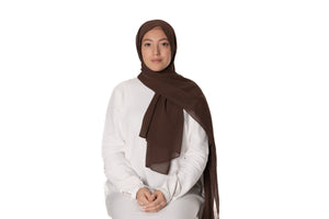 Jolie Nisa Hijab Coffee Elevate your style with the Non-Slip Bubble Chiffon Hijab by Jolie Nisa. With its comfortable and secure fit, this hijab is perfect for any occasion. Shop now! Jolie Nisa Non-Slip Premium Bubble Chiffon Hijab for All-Day Comfort 