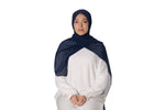 Load image into Gallery viewer, Jolie Nisa Hijab Navy Elevate your style with the Non-Slip Bubble Chiffon Hijab by Jolie Nisa. With its comfortable and secure fit, this hijab is perfect for any occasion. Shop now! Jolie Nisa Non-Slip Premium Bubble Chiffon Hijab for All-Day Comfort 
