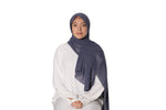 Load image into Gallery viewer, Jolie Nisa Hijab Pencil Grey Elevate your style with the Non-Slip Bubble Chiffon Hijab by Jolie Nisa. With its comfortable and secure fit, this hijab is perfect for any occasion. Shop now! Jolie Nisa Non-Slip Premium Bubble Chiffon Hijab for All-Day Comfort 
