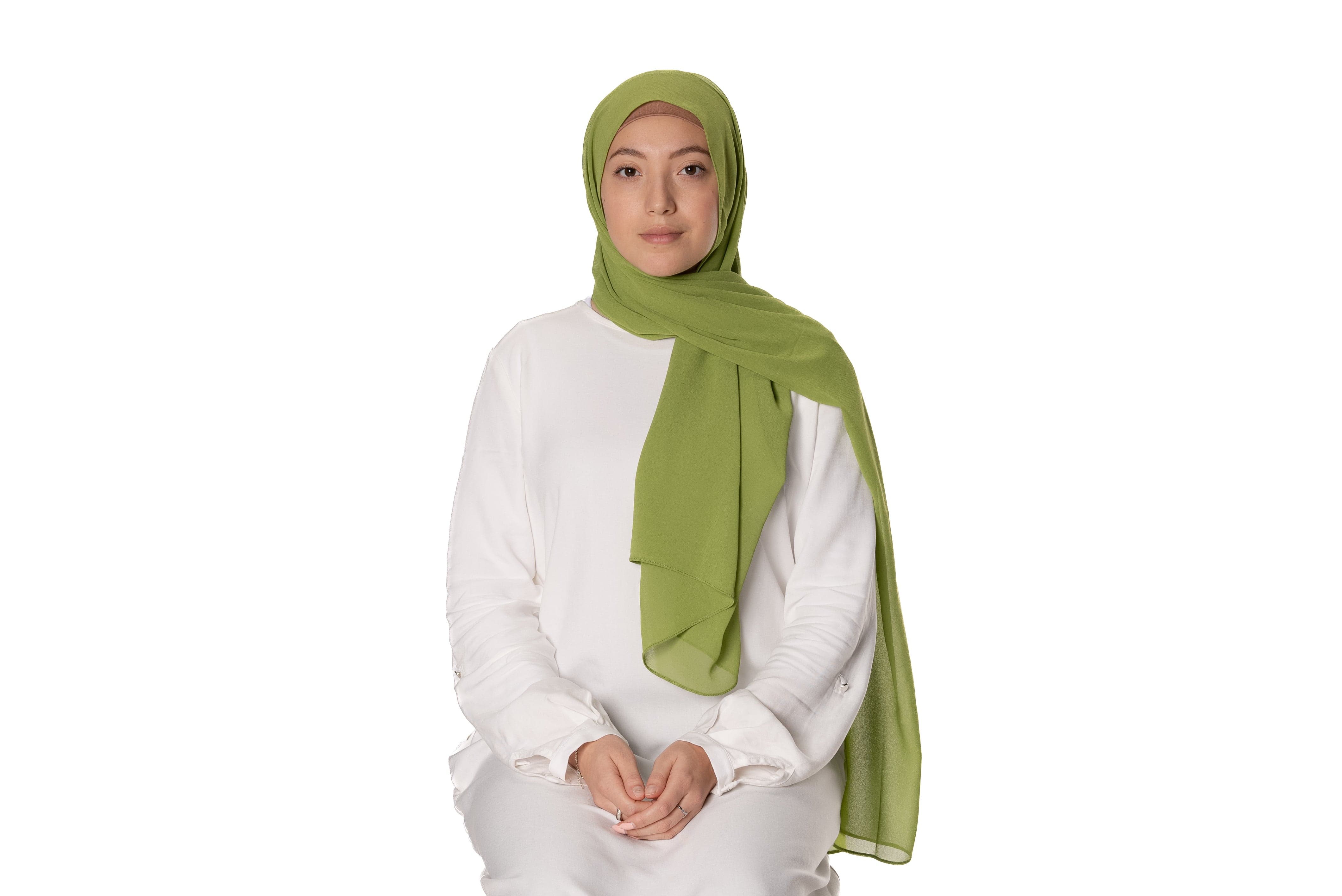 Jolie Nisa Hijab Perrot Green Elevate your style with the Non-Slip Bubble Chiffon Hijab by Jolie Nisa. With its comfortable and secure fit, this hijab is perfect for any occasion. Shop now! Jolie Nisa Non-Slip Premium Bubble Chiffon Hijab for All-Day Comfort 