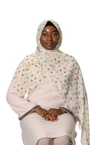 Jolie Nisa Hijab Beige Experience Luxury and Comfort with Jolie Nisa Premium Crinkle Chiffon Hijab - Non-Slip, Elegant and Breathable Hijab for Women