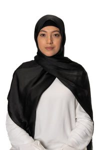 Jolie Nisa Hijab Black Jolie Nisa None Slip Premium Satin Crinkle Hijab Scarf Your Style with Jolie Nisa None Slip Premium Satin Crinkle Hijab Scarf