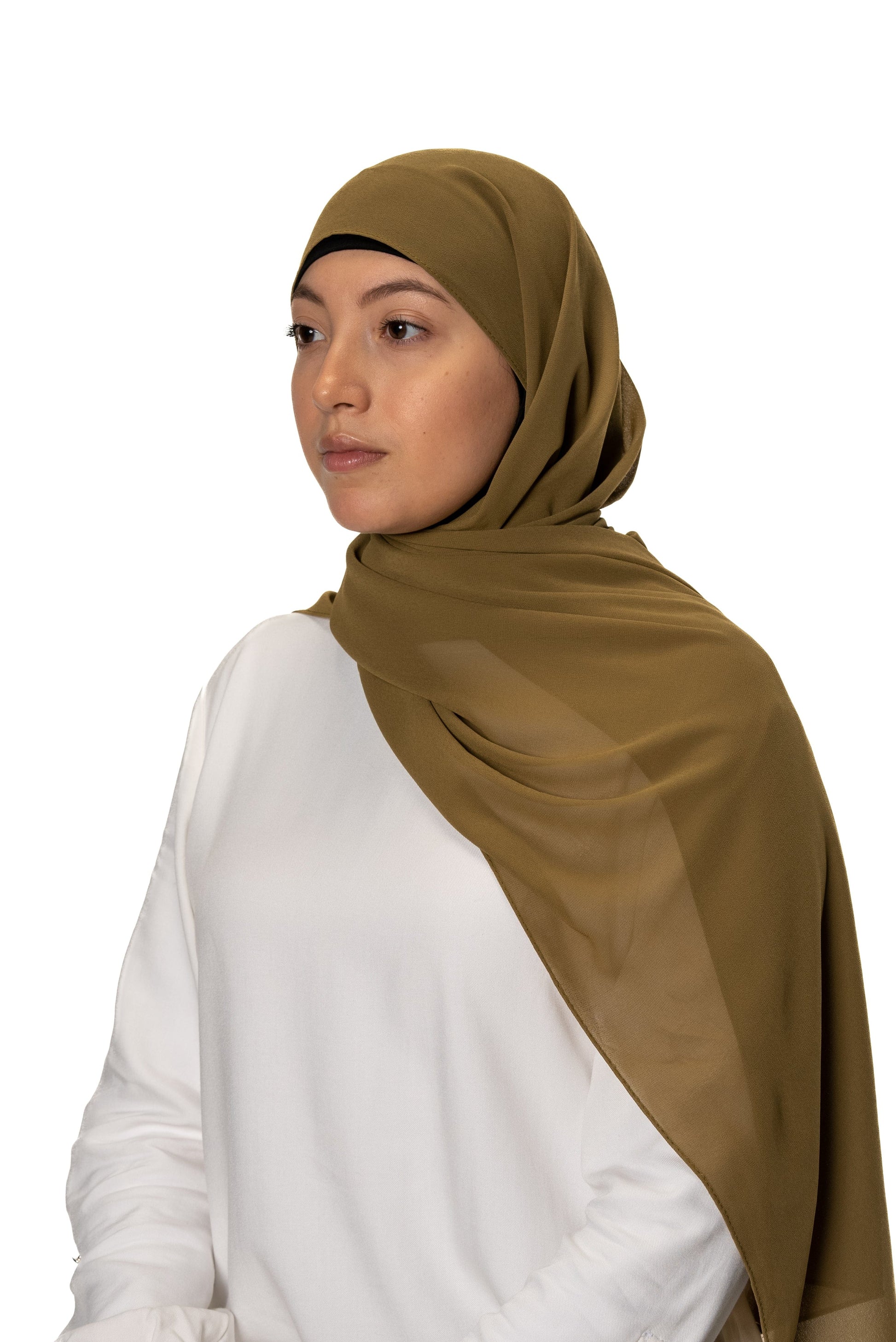 Jolie Nisa Hijab Henna Jolie Nisa Premium None Slip instant Chiffon Ready to Wear Hijab Scarf
