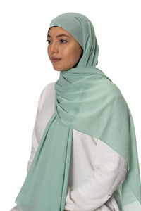 Jolie Nisa Hijab Pistachio Jolie Nisa Premium None Slip instant Chiffon Ready to Wear Hijab Scarf