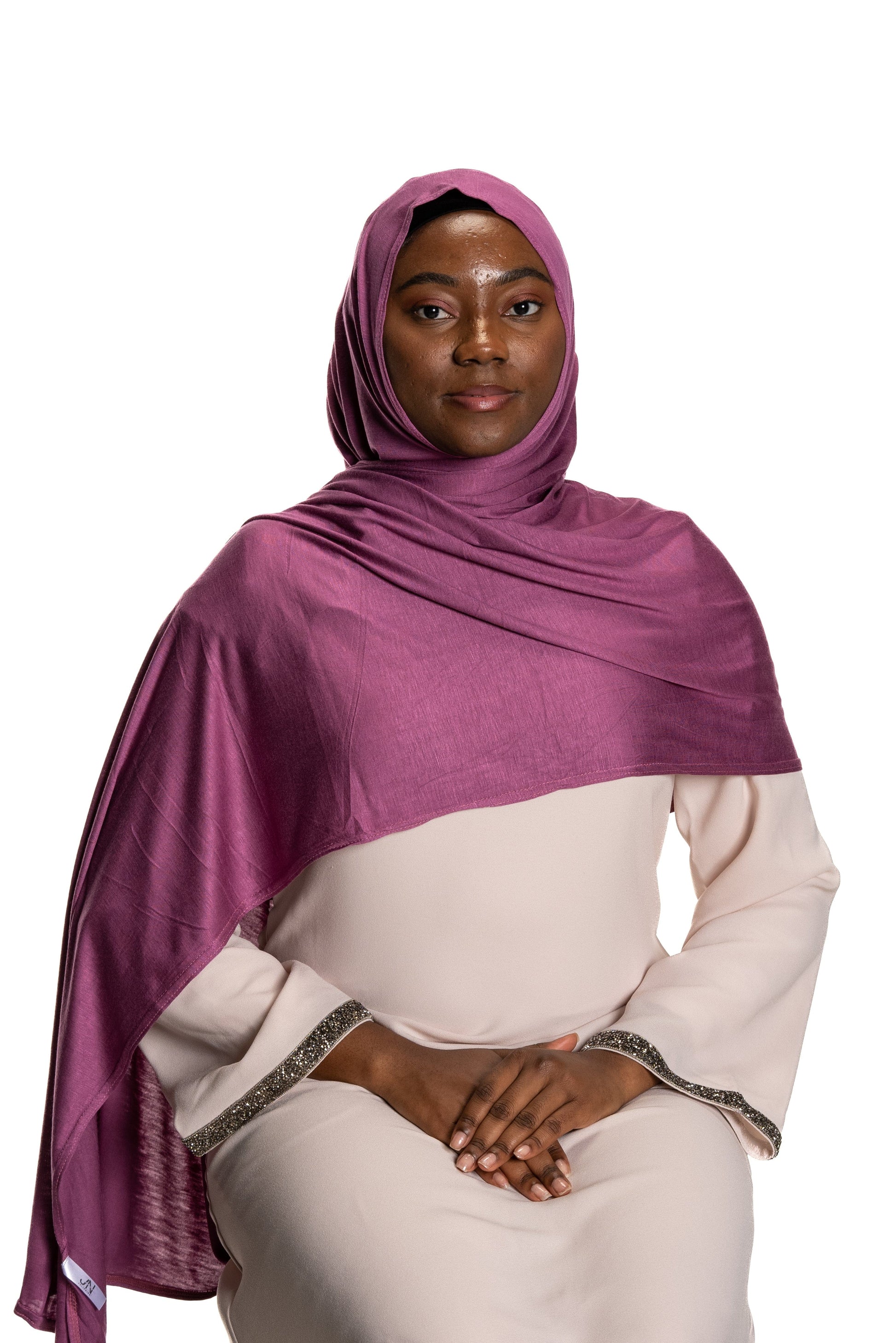 Jolie Nisa Hijab Fuchsia Premium Slip-on Jersey Instant Head Scarf Wrap for Effortless and Stylish Hijab Wear Premium Slip-on instant Jersey Head Scarf Wrap for Effortless and Stylish Hijab Wear!