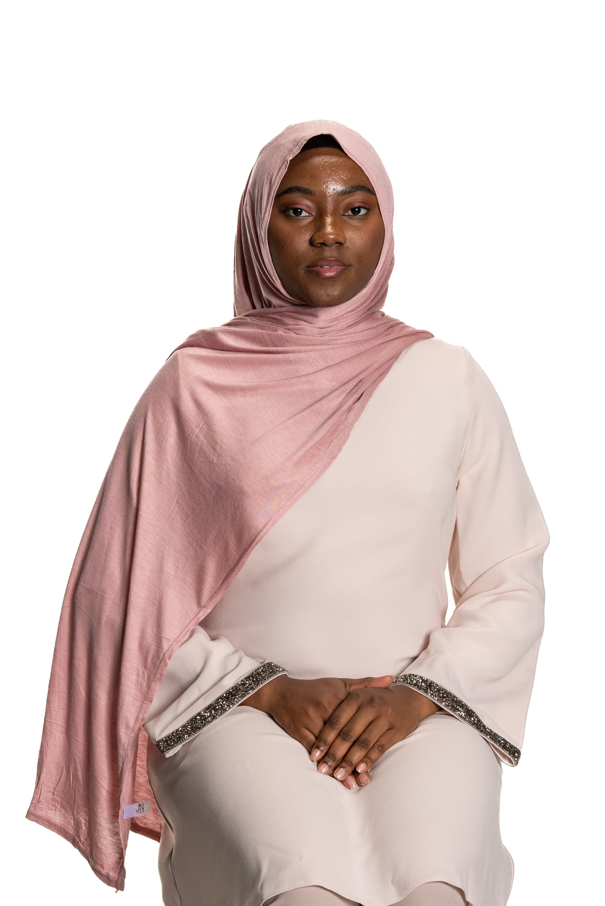 Jolie Nisa Hijab Rosewater Premium Slip-on Jersey Instant Head Scarf Wrap for Effortless and Stylish Hijab Wear Premium Slip-on instant Jersey Head Scarf Wrap for Effortless and Stylish Hijab Wear!
