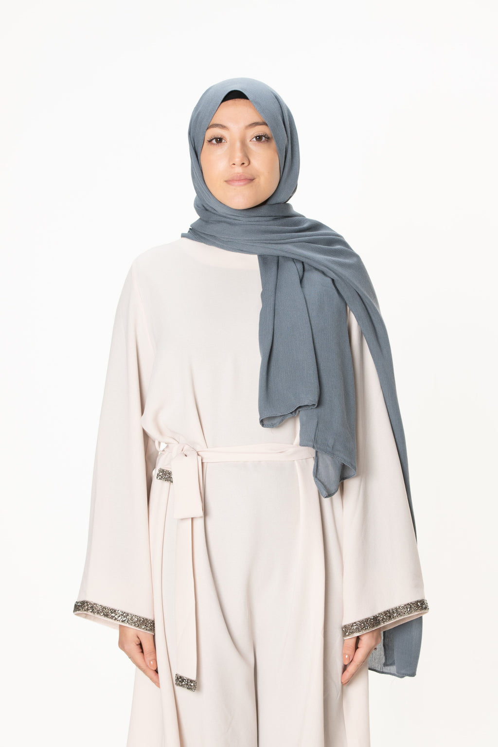 jolienisa Magnetic Grey Modal Crinkle Hijab
