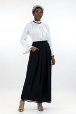 Load image into Gallery viewer, Pleated Maxi Skirt - Black - jolienisa
