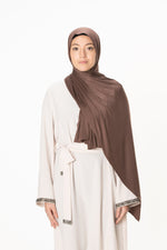 Load image into Gallery viewer, jolienisa Premium Jersey  Cotton Hijab  Chocolate Brown

