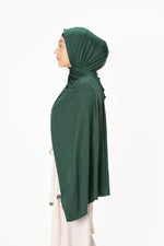 Load image into Gallery viewer, jolienisa Premium Jersey  Cotton Hijab Forest Green
