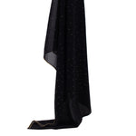 Load image into Gallery viewer, jolienisa Real Black Chiffon Hijab with Rhinestones
