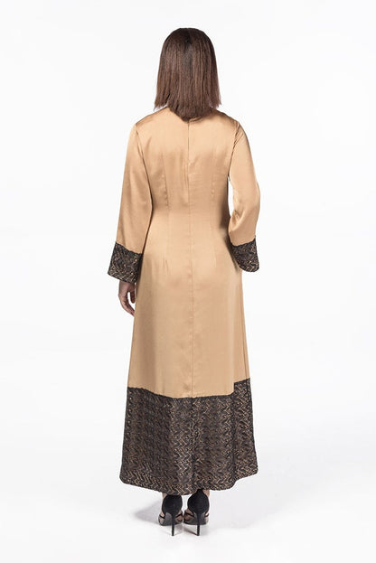 jolienisa SANA Mustard - Lace Abaya Dress