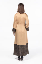 Load image into Gallery viewer, jolienisa SANA Mustard - Lace Abaya Dress
