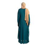 Load image into Gallery viewer, Teal Evening Batwing Kaftan

