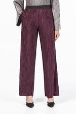 Load image into Gallery viewer, ZOHA Mauve - Fancy Palazzo Pants Front
