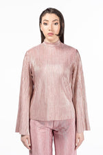 Load image into Gallery viewer, ZOYA Rose - Top Blouse with Mock Neck Front
