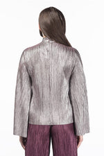 Load image into Gallery viewer, jolienisa ZOYA Silver - Top Blouse with Mock Neck
